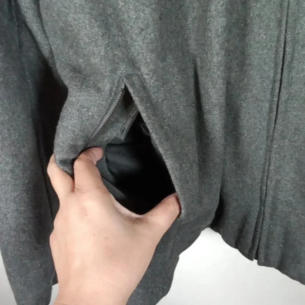 Steve & Barry's the wool mammoth jacket size gray plea coat 2X large  lined
